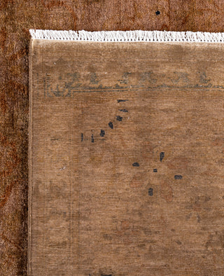 Overdyed Hand-Knotted Wool Modern-Contemporary Brown Area Rug 8' 1" x 9' 10"