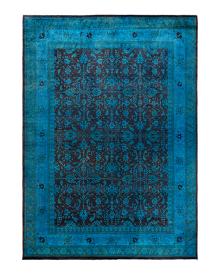 Fine Vibrance, One-of-a-Kind Hand-Knotted Area Rug  - Blue, 9' 0" x 11' 10"