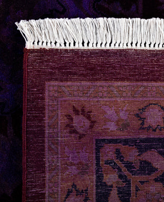 Contemporary Overdyed Wool Hand Knotted Red Area Rug 8' 1" x 10' 5"