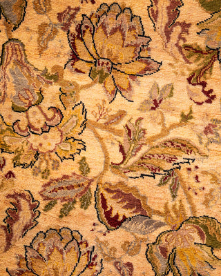 Contemporary Hand-Knotted Overdyed Yellow Area Rug 8' 1" x 10' 1"