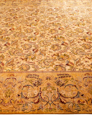 Contemporary Hand-Knotted Overdyed Yellow Area Rug 8' 1" x 10' 1"