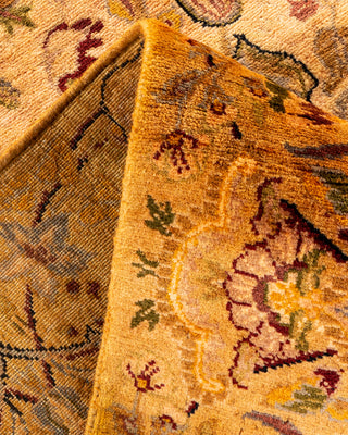 Contemporary Hand-Knotted Overdyed Yellow Area Rug 8' 1" x 10' 1"