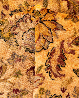 Contemporary Hand-Knotted Overdyed Yellow Area Rug 8' 1" x 10' 1"