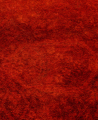 Contemporary Overdyed Wool Hand Knotted Orange Area Rug 8' 2" x 10' 1"