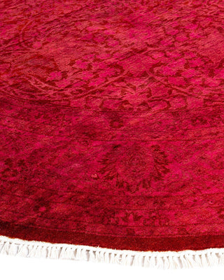 Fine Vibrance, One-of-a-Kind Hand-Knotted Area Rug - Pink, 6' 1" x 6' 1" - Solo Rugs