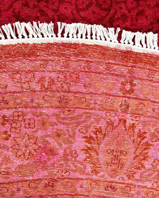 Fine Vibrance, One-of-a-Kind Hand-Knotted Area Rug - Pink, 6' 1" x 6' 1" - Solo Rugs