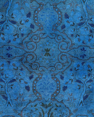 Fine Vibrance, One-of-a-Kind Hand-Knotted Area Rug - Purple, 7' 1" x 7' 1" - Solo Rugs