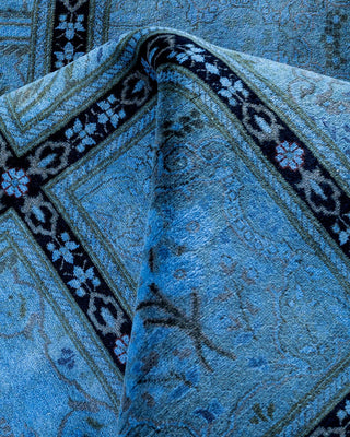 Fine Vibrance, One-of-a-Kind Hand-Knotted Area Rug - Purple, 7' 1" x 7' 1" - Solo Rugs