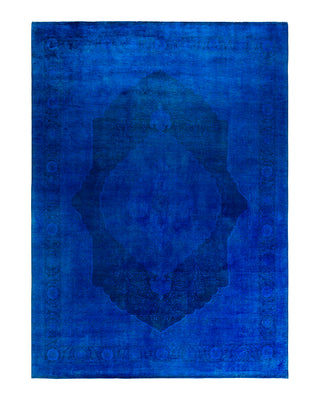 Fine Vibrance, One-of-a-Kind Hand-Knotted Area Rug  - Blue, 9' 1" x 12' 6"