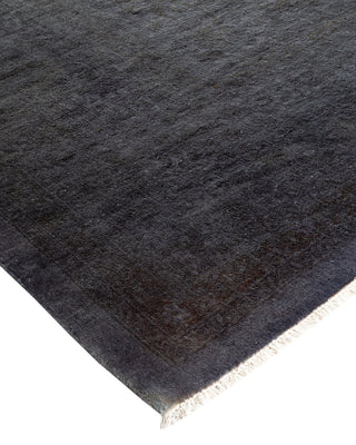 Modern Overdyed Hand Knotted Wool Gray Area Rug 9' 2" x 11' 10"