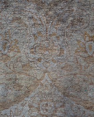Contemporary Fine Vibrance Gray Wool Area Rug - 9' 2" x 11' 7"