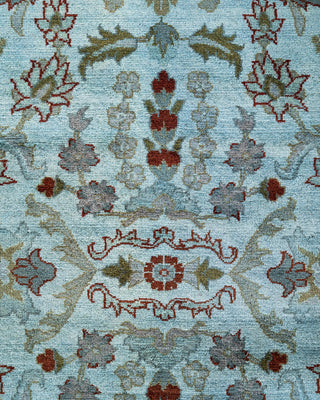 Overdyed Hand-Knotted Gray Area Rug 4' 2" x 6' 3"