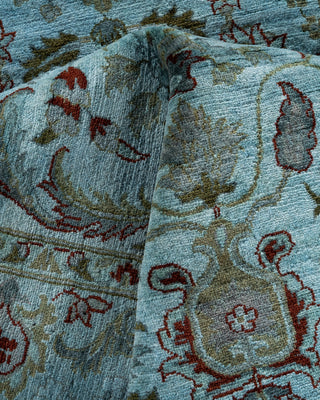 Overdyed Hand-Knotted Gray Area Rug 4' 2" x 6' 3"