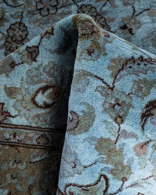 Overdyed Hand-Knotted Gray Area Rug 3' 2" x 5' 2"