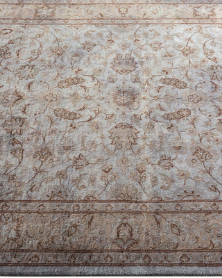 Contemporary Hand Knotted Overdyed Gray Area Rug 3' 3" x 5' 3"
