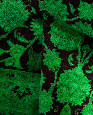 Fine Vibrance, One-of-a-Kind Hand-Knotted Area Rug  - Green, 3' 2" x 5' 5"