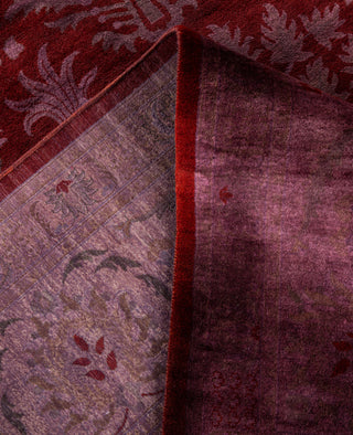 Overdyed Hand-Knotted Wool Modern-Contemporary Purple Area Rug 9' 1" x 12' 1"