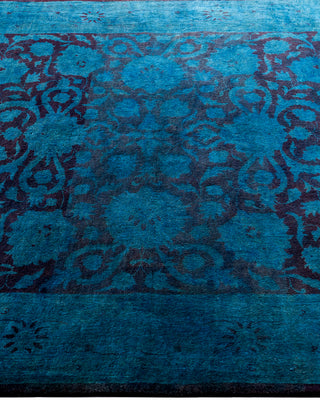Fine Vibrance, One-of-a-Kind Hand-Knotted Area Rug  - Blue, 4' 2" x 6' 2"