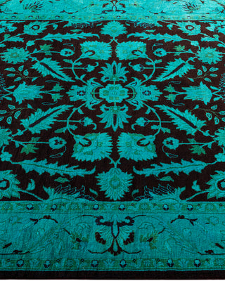 Overdyed Hand-Knotted Blue Area Rug 4' 3" x 6' 3"