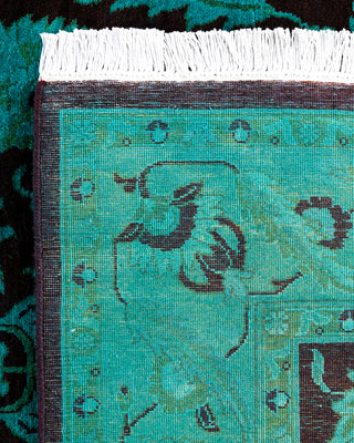 Overdyed Hand-Knotted Blue Area Rug 4' 3" x 6' 3"