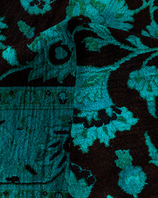 Overdyed Hand-Knotted Blue Area Rug 4' 3" x 6' 3"