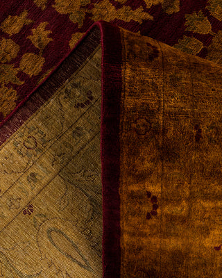 Overdyed Hand-Knotted Gold Area Rug 8' 2" x 10' 1"