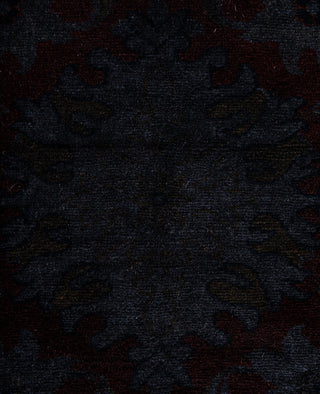 Contemporary Overdyed Wool Hand Knotted Red Area Rug 4' 2" x 6' 1"
