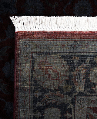 Contemporary Overdyed Wool Hand Knotted Red Area Rug 4' 2" x 6' 1"