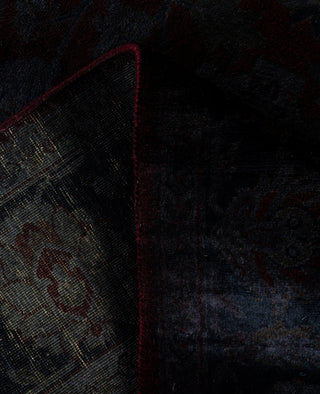 Contemporary Overdyed Wool Hand Knotted Red Area Rug 4' 2" x 6' 1"