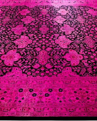 Overdyed Hand-Knotted Pink Area Rug 8' 2" x 10' 1"