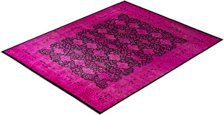 Overdyed Hand-Knotted Pink Area Rug 8' 2" x 10' 1"