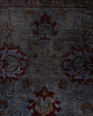 Contemporary Fine Vibrance Gray Wool Area Rug - 2' 7" x 4' 2"