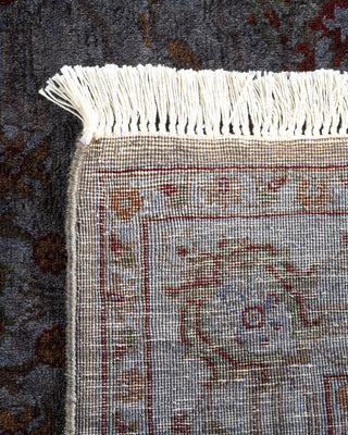 Contemporary Fine Vibrance Gray Wool Area Rug - 2' 7" x 4' 2"