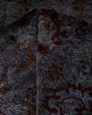 Contemporary Fine Vibrance Gray Wool Area Rug - 2' 7" x 4' 2"