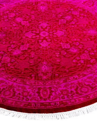 Fine Vibrance, One-of-a-Kind Hand-Knotted Area Rug  - Pink, 3' 1" x 3' 1"