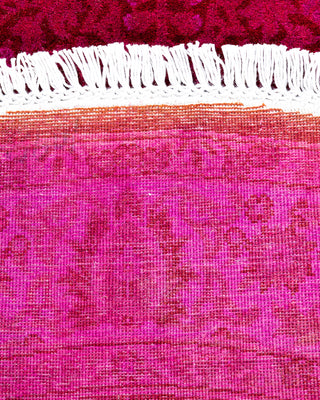 Fine Vibrance, One-of-a-Kind Hand-Knotted Area Rug  - Pink, 3' 1" x 3' 1"