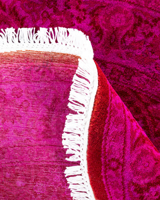 Fine Vibrance, One-of-a-Kind Hand-Knotted Area Rug  - Pink, 3' 1" x 3' 1"