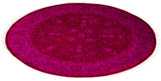 Fine Vibrance, One-of-a-Kind Hand-Knotted Area Rug  - Pink, 3' 1" x 3' 1"