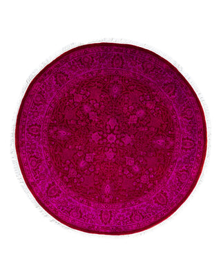 Fine Vibrance, One-of-a-Kind Hand-Knotted Area Rug  - Pink, 3' 1" x 3' 1"