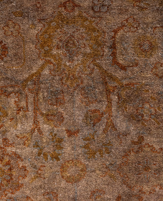 Contemporary Overdyed Wool Hand Knotted Beige Area Rug 4' 2" x 6' 1"