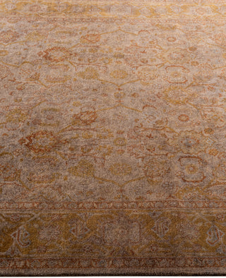 Contemporary Overdyed Wool Hand Knotted Beige Area Rug 4' 2" x 6' 1"