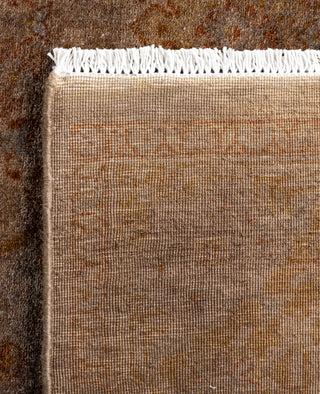 Contemporary Overdyed Wool Hand Knotted Beige Area Rug 4' 2" x 6' 1"