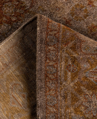 Contemporary Overdyed Wool Hand Knotted Beige Area Rug 4' 2" x 6' 1"
