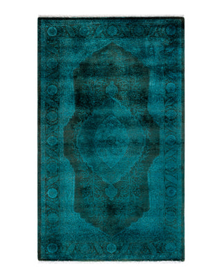 Contemporary Fine Vibrance Brown Wool Area Rug 3' 2" x 5' 3"
