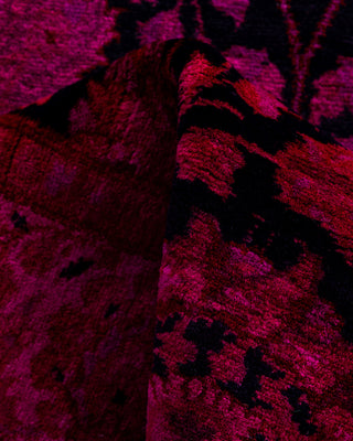Contemporary Hand-Knotted Overdyed Pink Runner 3' 0" x 8' 6"