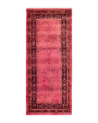 Contemporary Fine Vibrance Pink Wool Area Rug 2' 7" x 6' 2"