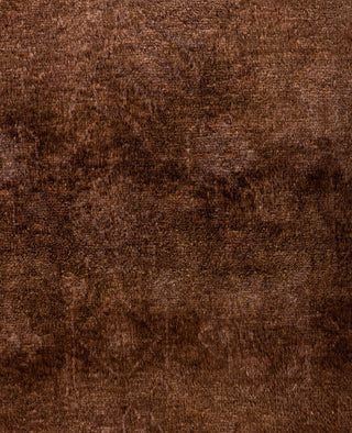 Contemporary Overdyed Wool Hand Knotted Brown Round Area Rug 8' 2" x 8' 3"