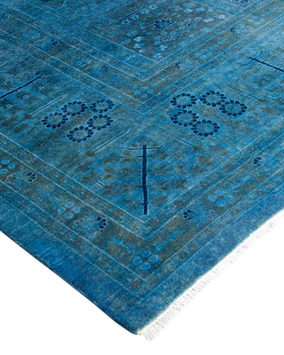 Fine Vibrance, One-of-a-Kind Hand-Knotted Area Rug  - Blue, 8' 2" x 10' 5"