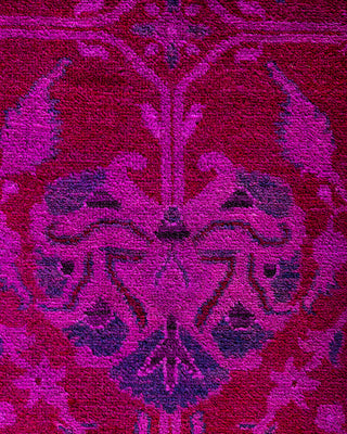 Fine Vibrance, One-of-a-Kind Hand-Knotted Area Rug  - Pink, 8' 2" x 10' 4"