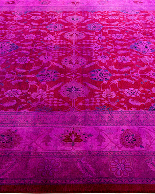Fine Vibrance, One-of-a-Kind Hand-Knotted Area Rug  - Pink, 8' 2" x 10' 4"
